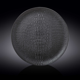[ Set of 2 ] ROUND PLATTER 13" | 33 CM (Color: Black)