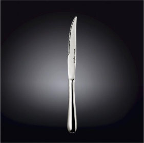 STEAK KNIFE  9.25" | 23.5 CM SET OF 6  IN COLOUR BOX (Color: Stainless Steel)