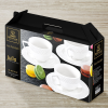 8 FL OZ | 240 ML TEA CUP & SAUCER SET OF 6 IN GIFT BOX