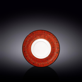 [ Set of 6 ] MULTI-USE SAUCER 6.5" | 16 CM (Color: Red)