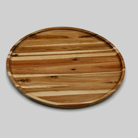 Acacia round Plate / Platter (Color: Wood, size: 16" Diameter)