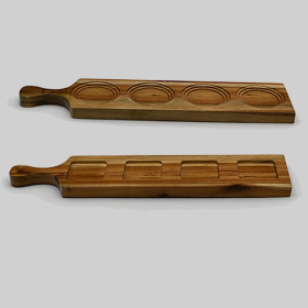 Acacia doublesided flight Board (Type: Acacia 4 hole doublesided flight Board)