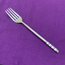 Vibhsa Flatware 6 Pieces Dinner Fork (Color: Silver, size: Service for 6)