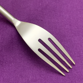 Vibhsa Stianless Steel Flatware 5 Piece Place Setting (Color: Silver, size: Service for 1)