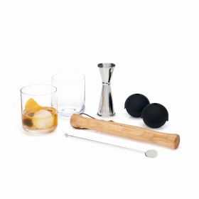 7-Piece Muddled Cocktail Set By Viski (Color: Multicolor)