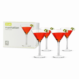 Manhattan Martini Glasses By True (Color: Clear)