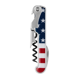 American Flag Stainless Steel Corkscrew By Foster & Rye (Color: Multicolor)