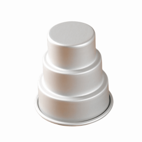 Mini Multi-Layer Cake Tray (Option: Silver 2pcs-Three floors)