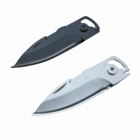 High Quality Stainless Steel Multi-function With Key Chain Folding Knife (Option: Black-11.5cm)
