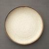 Stoneware Plate Dish Retro Household Ceramic Tableware Tray Plate