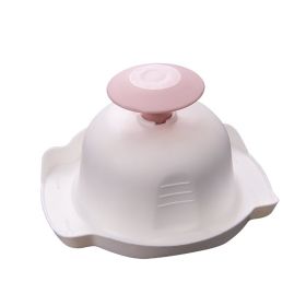 Vegetable And Fruit Slicer Stainless Steel Peeler (Option: Pink hand guard)