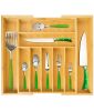 Expandable Bamboo Kitchen Utensil Drawer Organizer